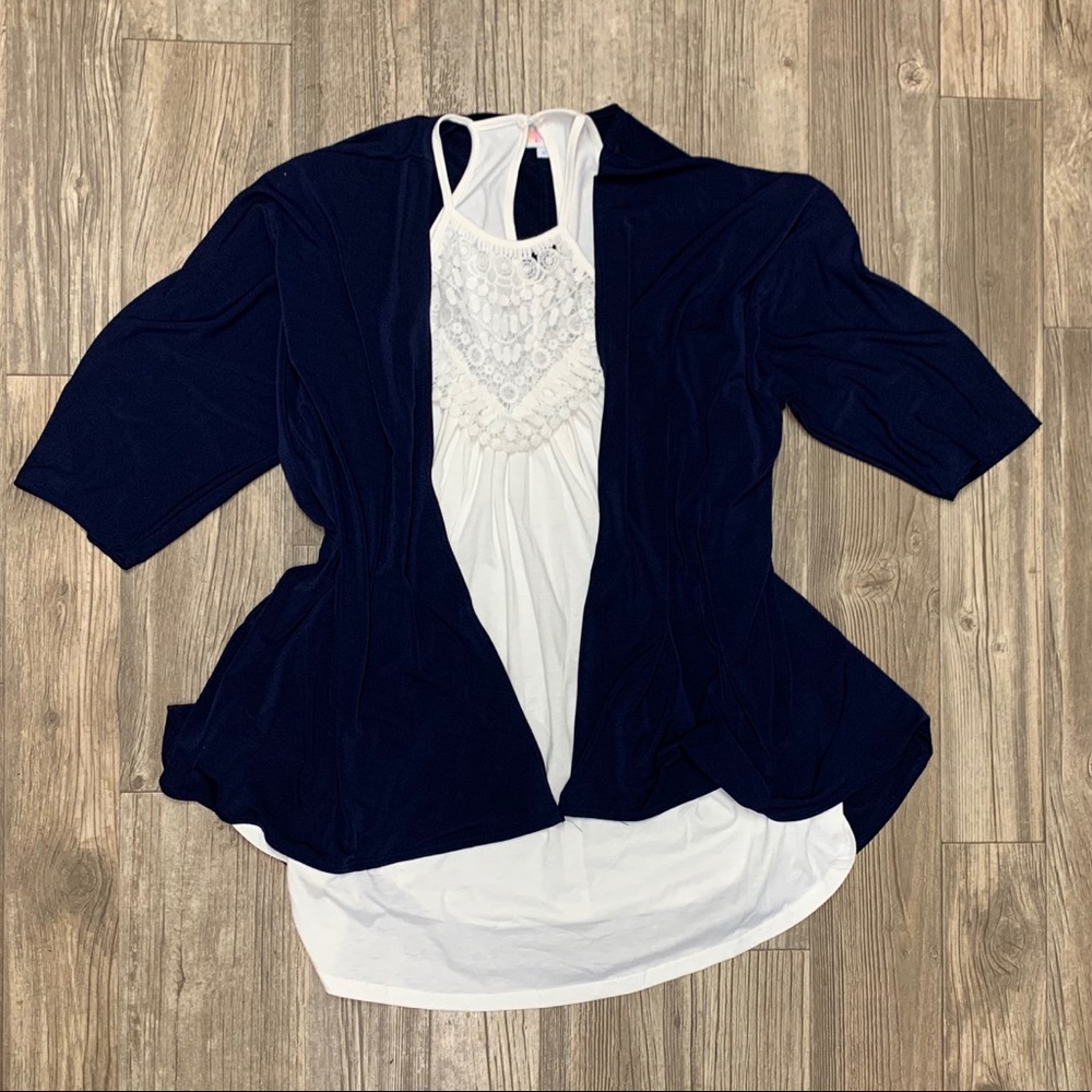 Solid navy blue Lindsey kimono